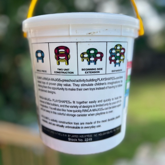 Vintage 1980s Slinky Ringa-Majigs Creative Building Set –Neon Construction Toy - Picture 4 of 8